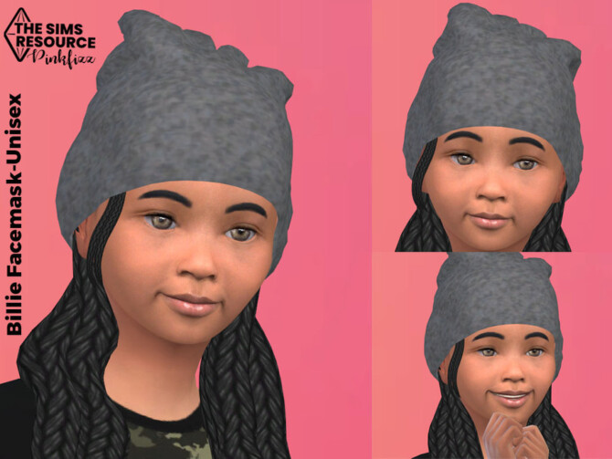 Sims 4 Billie Child Facemask by Pinkfizzzzz at TSR