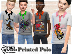 Printed Polo by Pelineldis at TSR