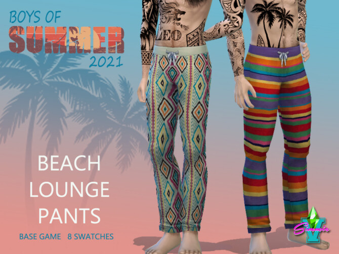 Sims 4 BoS Beach Lounge Pants by SimmieV at TSR