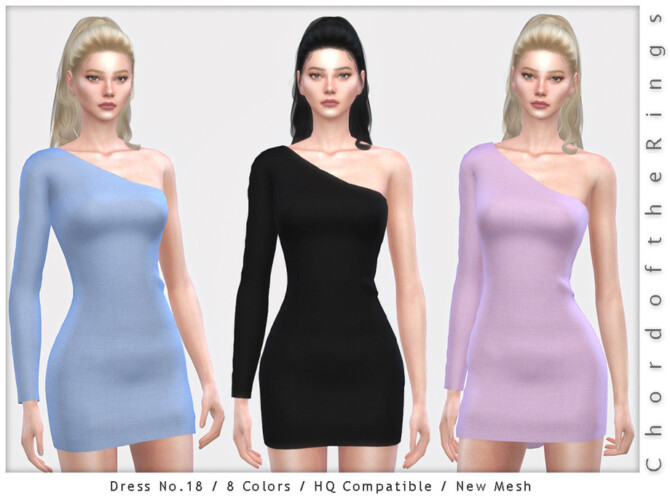 Sims 4 Dress No.18 by ChordoftheRings at TSR
