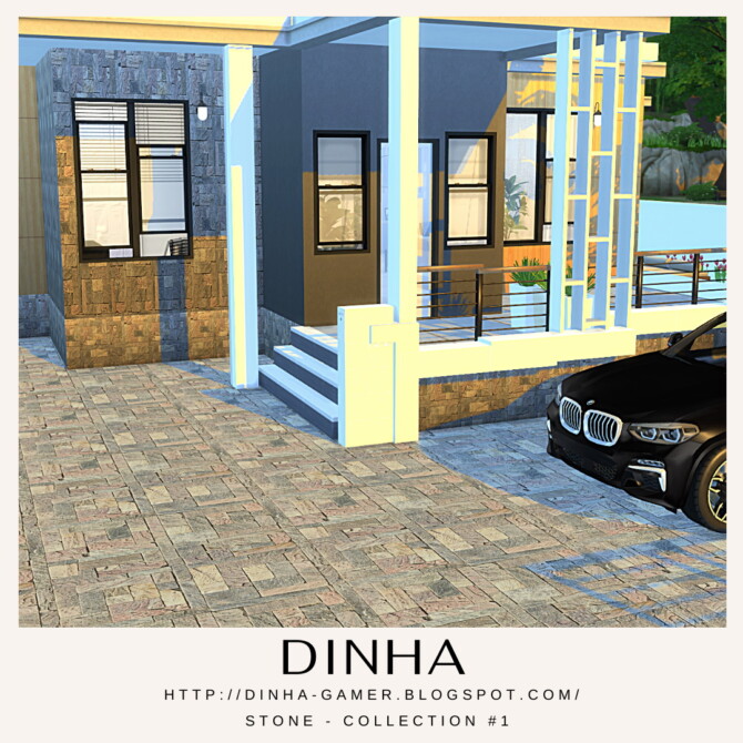 Sims 4 Stone Collection #1: Wall | Floor | Foundation | Terrain at Dinha Gamer