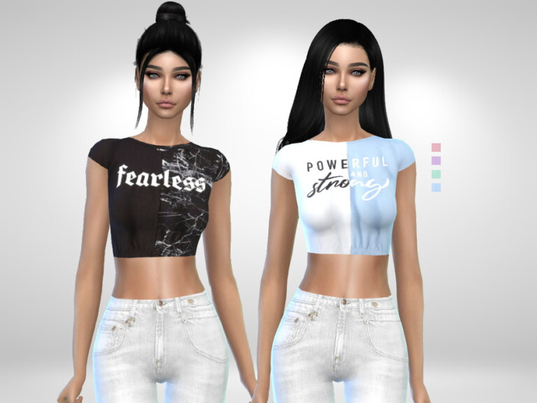 Annie Tops by Puresim at TSR » Sims 4 Updates