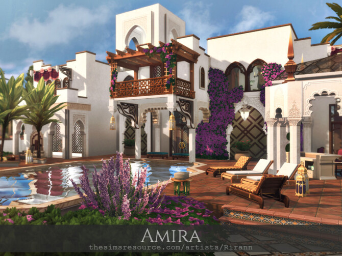 Sims 4 Amira house by Rirann at TSR