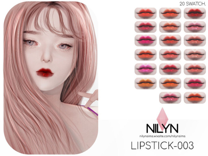 Sims 4 LIPSTICK 003 by NILYN SIMS at TSR