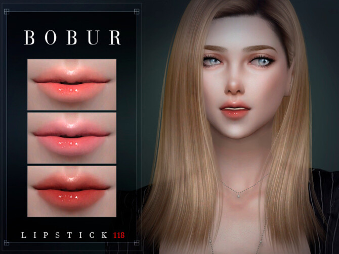 Sims 4 Lipstick 118 by Bobur3 at TSR