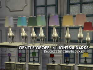 Gentle Geoff Lamps Recolored by cheybabyxx at Mod The Sims 4