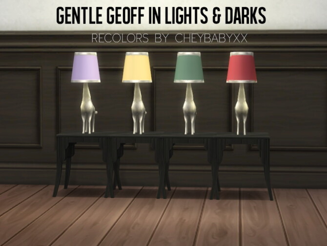 Sims 4 Gentle Geoff Lamps Recolored by cheybabyxx at Mod The Sims 4