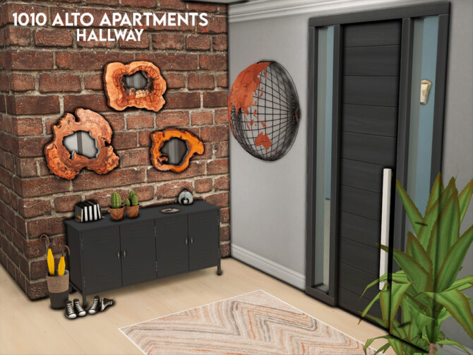 Sims 4 1010 Alto Apartments Hallway by xogerardine at TSR