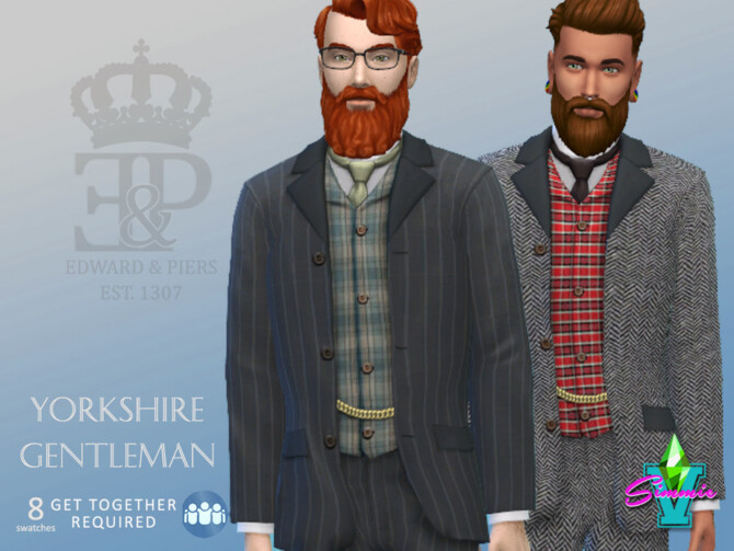 Sims 4 Edward & Piers Yorkshire Gentleman by SimmieV at TSR