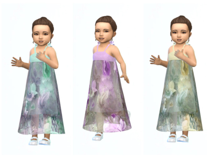 Sims 4 Toddler Dress 0705 by ErinAOK at TSR