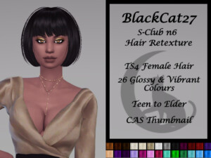 S-Club n6 Hair Retexture by BlackCat27 at TSR