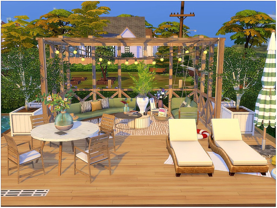 Swimming Deck by lotsbymanal at TSR » Sims 4 Updates