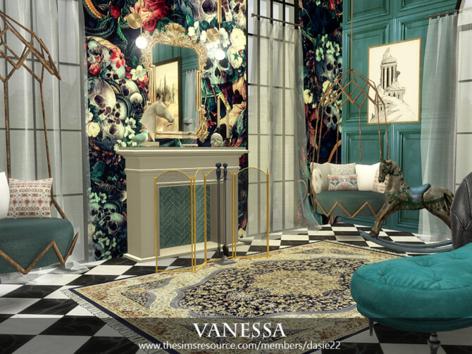 Sims 4 VANESSA bedroom by dasie2 at TSR