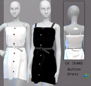 JEANS Button Dress at Rimshard Shop