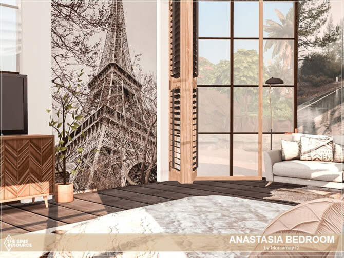 Sims 4 Anastasia Bedroom by Moniamay72 at TSR