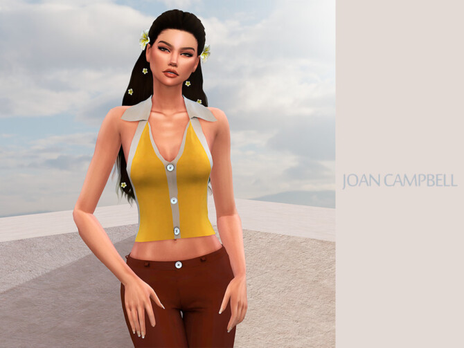 Sims 4 Lola Top by Joan Campbell Beauty at TSR