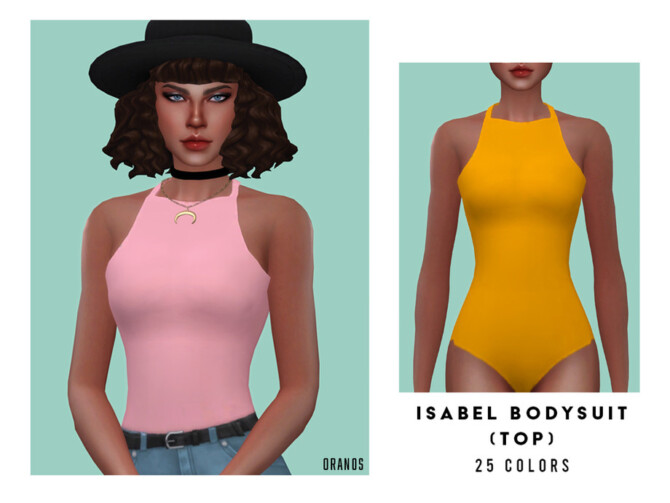 Sims 4 Isabel Bodysuit (Top) by OranosTR at TSR
