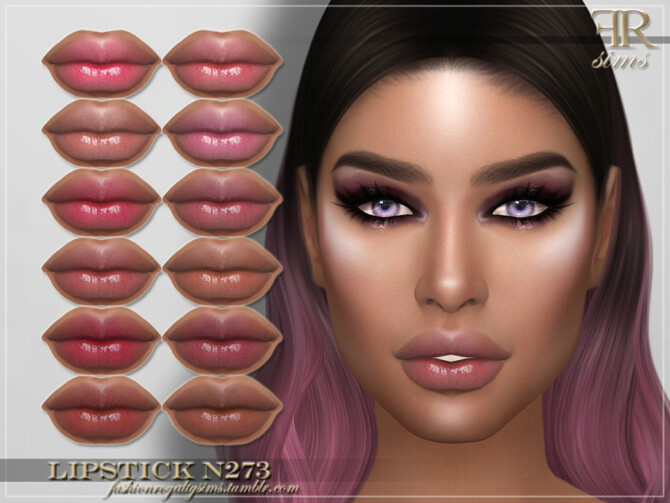 Sims 4 FRS Lipstick N273 by FashionRoyaltySims at TSR