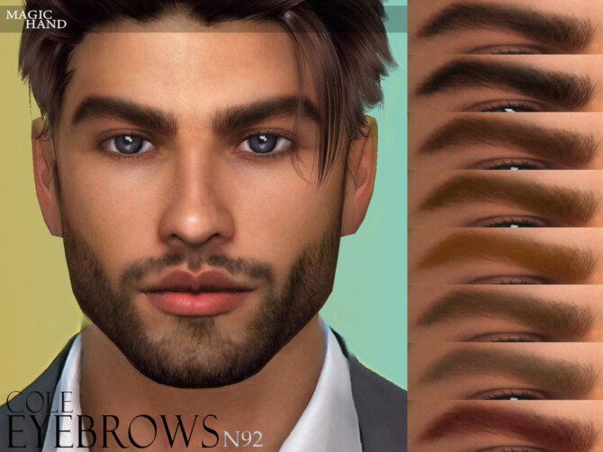 Sims 4 Cole Eyebrows N92 by MagicHand at TSR