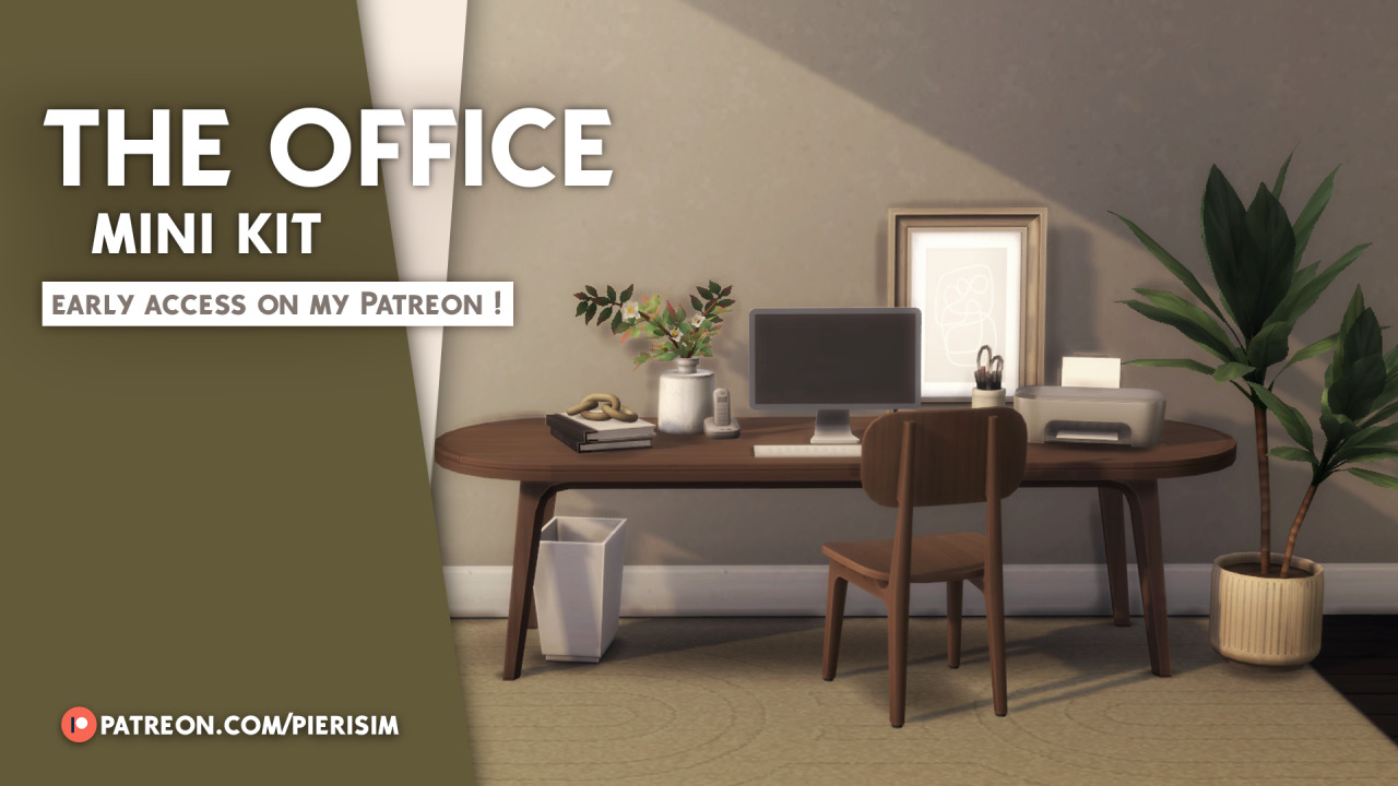 The Office mini kit at Pierisim » Sims 4 Updates