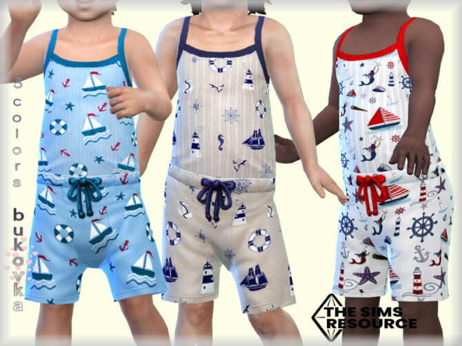Sims 4 Sea shorts for toddler boys by bukovka at TSR