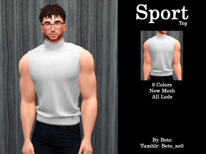 Sims 4 Sport (Top) by Beto ae0 at TSR