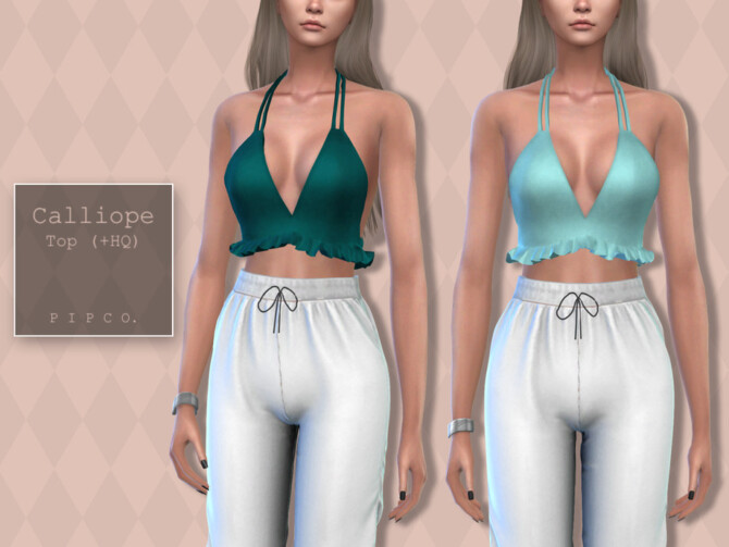 Sims 4 Calliope Top by Pipco at TSR