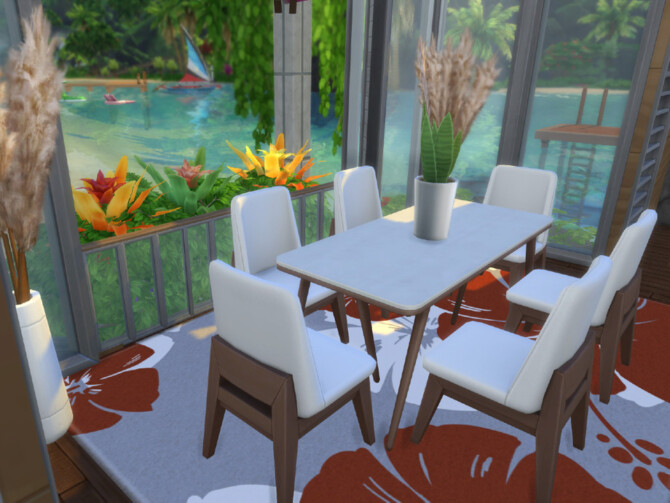 Sims 4 Modern Ocean Home by GenkaiHaretsu at TSR