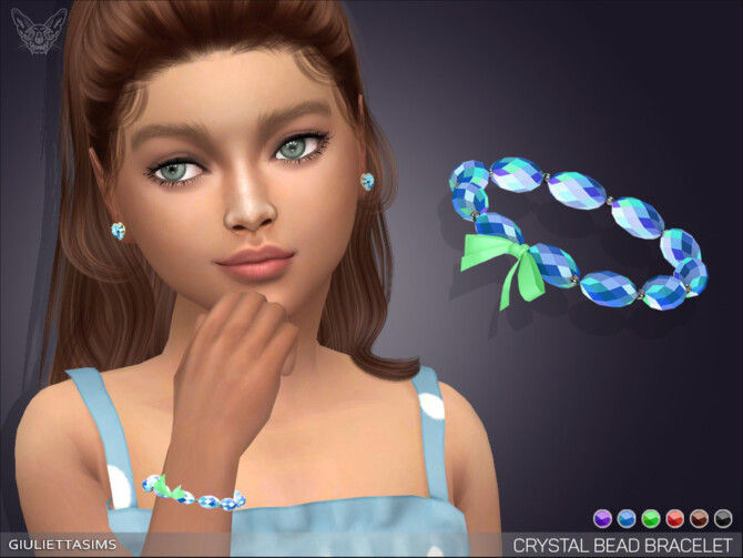Sims 4 Crystal Beads Bracelet For Kids by feyona at TSR
