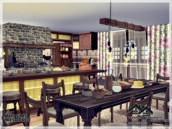 Sims 4 WILMA Kitchen by marychabb at TSR