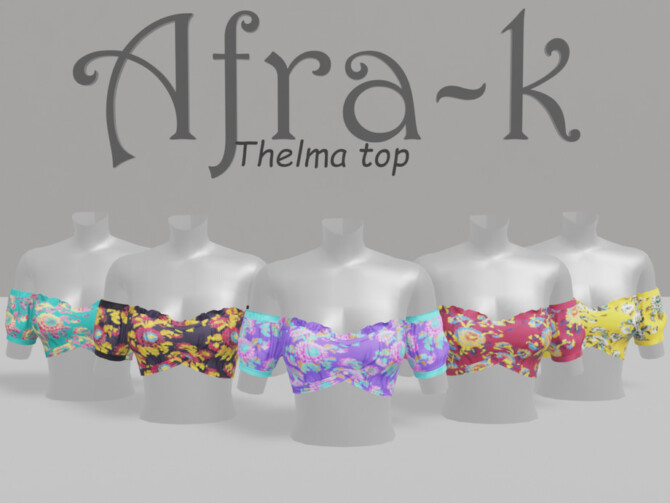 Sims 4 Thelma top by akaysims at TSR