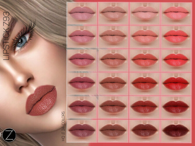 Sims 4 LIPSTICK Z93 by ZENX at TSR