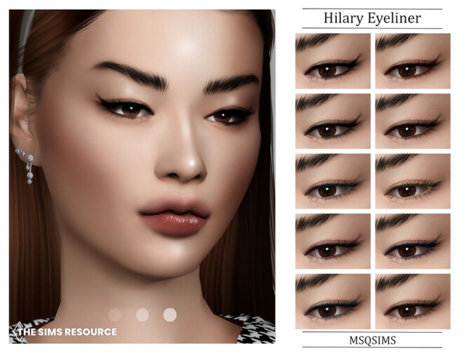 Sims 4 Hilary Eyeliner by MSQSIMS at TSR