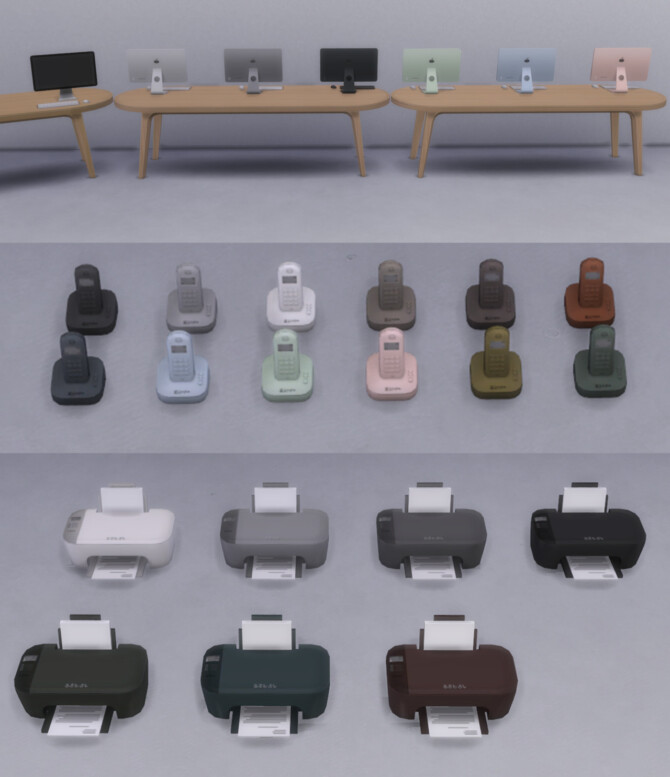 Sims 4 The Office mini kit at Pierisim