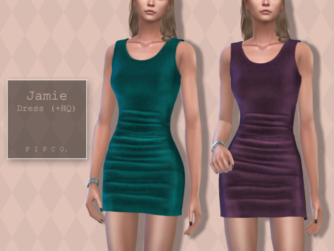 Sims 4 Jamie Dress by Pipco at TSR