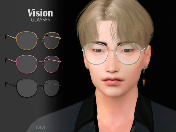 Sims 4 Vision Glasses by Suzue at TSR