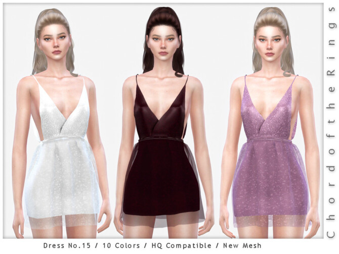 Sims 4 Dress No.15 by ChordoftheRings at TSR