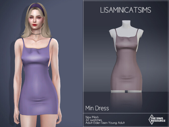 Sims 4 LMCS Min Dress by Lisaminicatsims at TSR