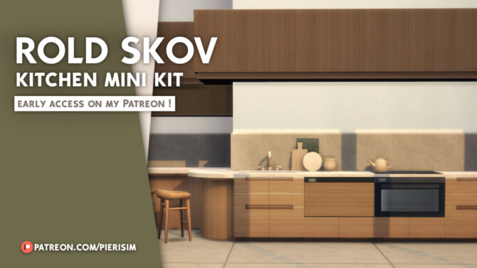 Sims 4 The ROLD SKOV kitchen at Pierisim