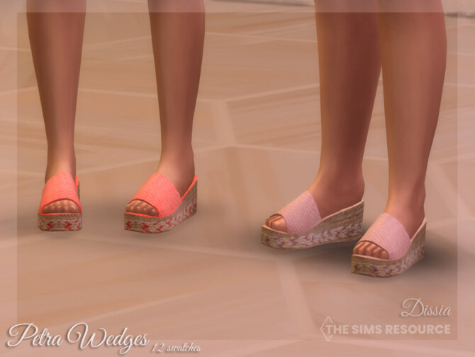 Sims 4 Petra Wedges by Dissia at TSR