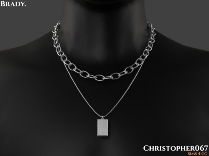 Sims 4 Brady Necklace by Christopher067 at TSR