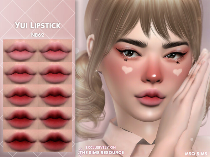 Sims 4 Yui Lipstick by MSQSIMS at TSR