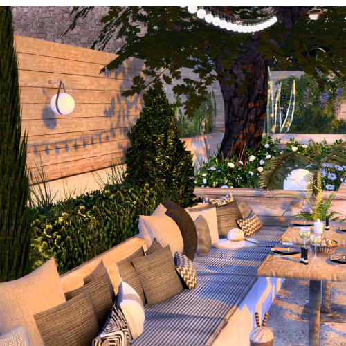 Sims 4 Santa Monica’s Patio Hideaway at Sims4 Luxury