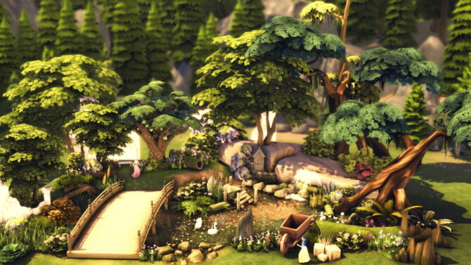 Sims 4 SNOWHITE POND at RUSTIC SIMS