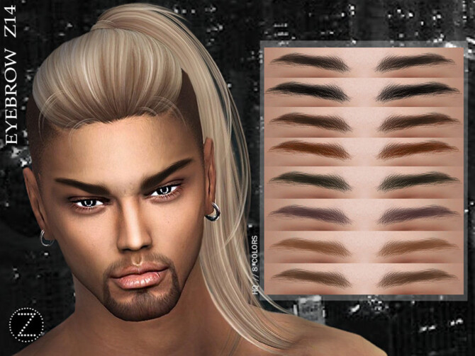 Sims 4 EYEBROW Z14 by ZENX at TSR