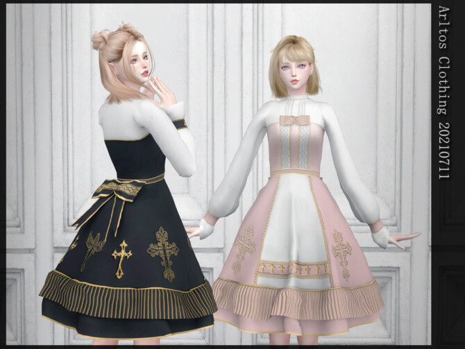 Sims 4 Dress 20210711 by Arltos at TSR