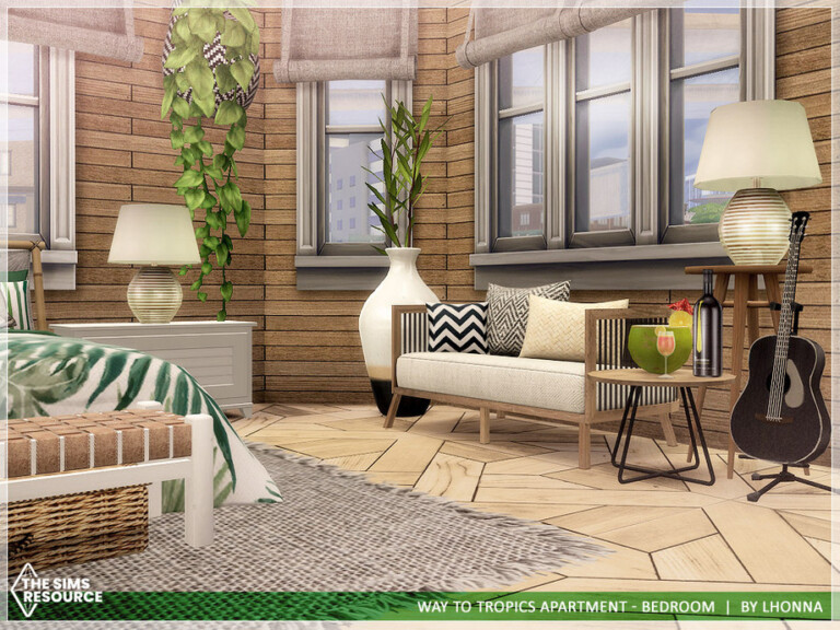 Way To Tropics Apartment Bedroom By Lhonna At Tsr Sims 4 Updates