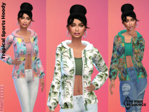 Tropical Sports Hoody by Pinkfizzzzz at TSR