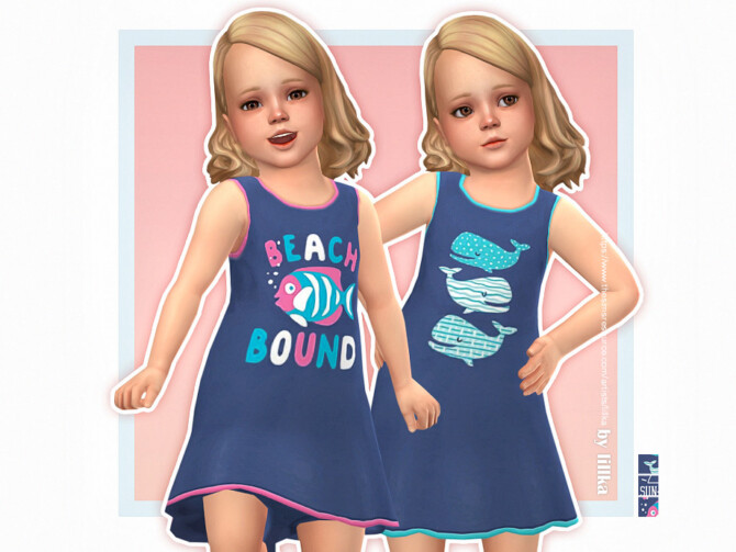 Sims 4 Mayla Dress by lillka at TSR