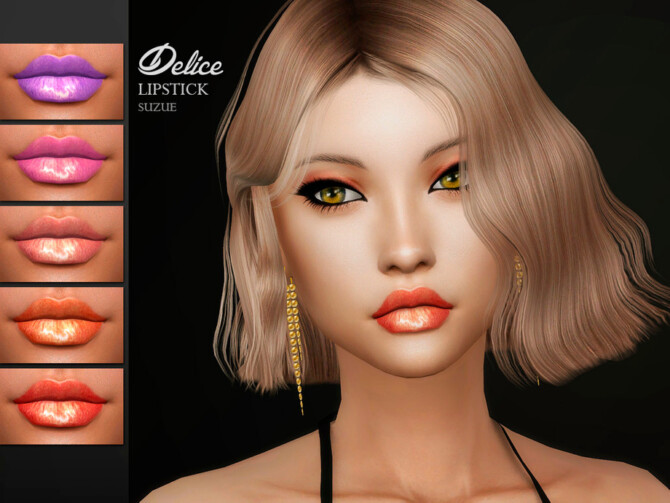 Sims 4 Delice Lipstick N21 by Suzue at TSR